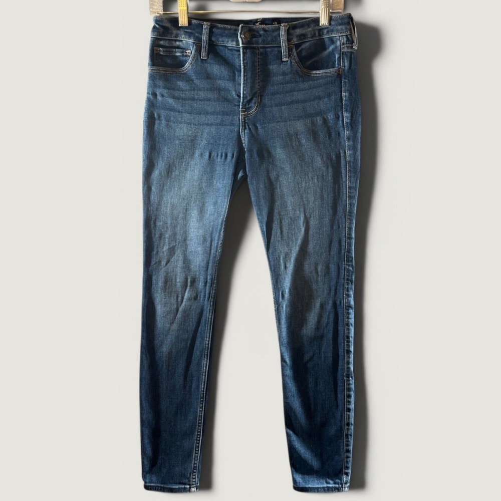 891 | Hollister Mid-Rise Super Skinny Soft Stretch Jeans Dark Wash Women 7R
